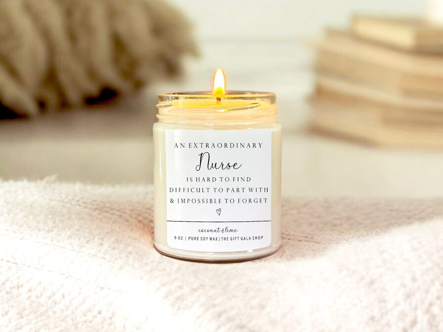 Extraordinary Nurse Personalized Candle | Thank you Gift for Nurse, College, Teacher, Coach, Appreciation Gift, Graduation Gift The Gift Gala Shop Candle Co.